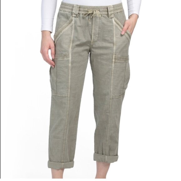 041 Anthropologie Cropped Cargo PantsNWOT Size 25